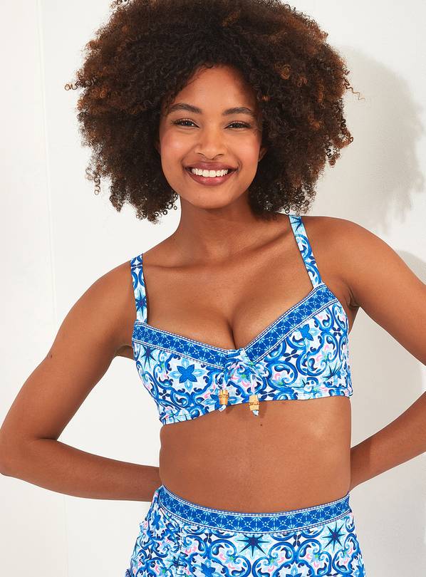 JOE BROWNS Tile Print Bikini Top 14